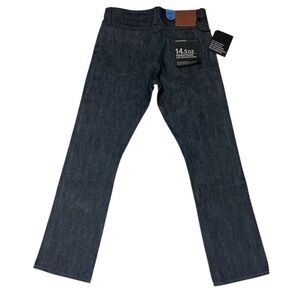 The Unbranded Brand Jeans Mens 33 UB301- Straight Fit Raw Selvedge 14.5oz Denim